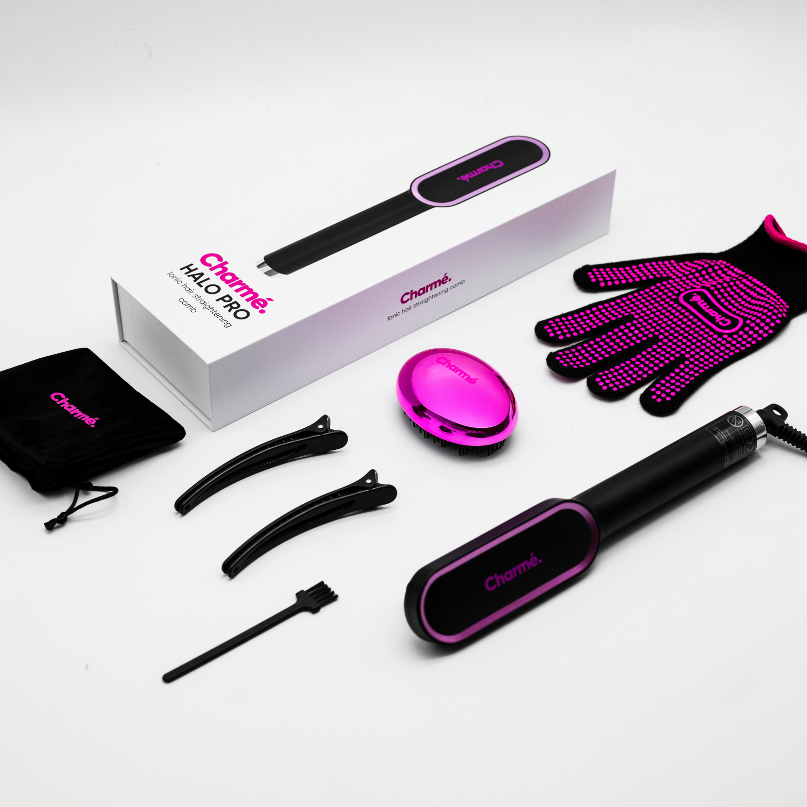 Charmé Halo Pro – Ultimate One-Pass Straightening Brush
